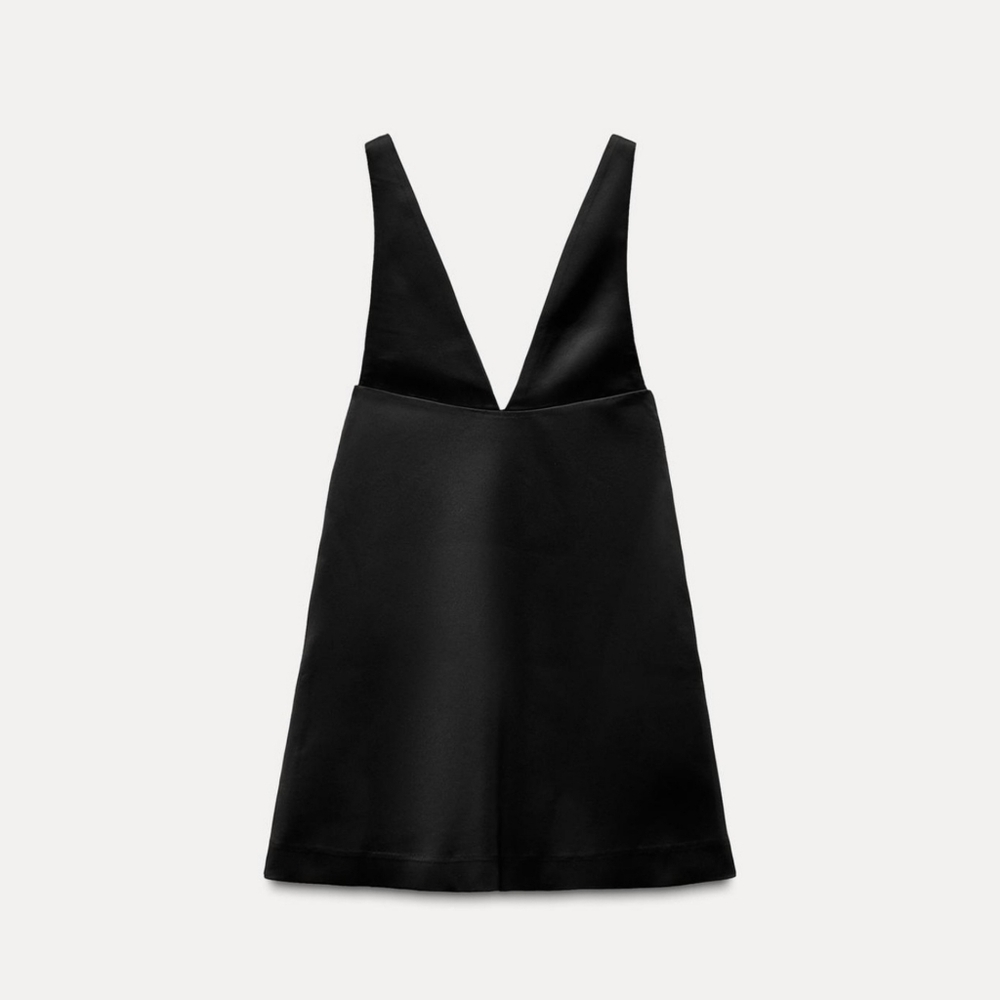 Zara Rhinestone Bow Dress Black Size XS - Picture 14 of 16